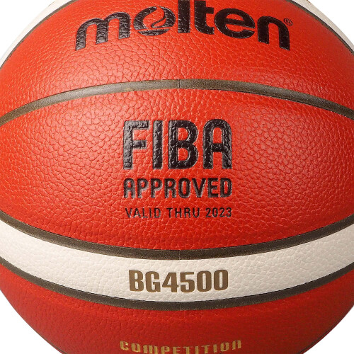 Molten Molten 4500 Premium Leather Basketball (6) (Tan/White) 2