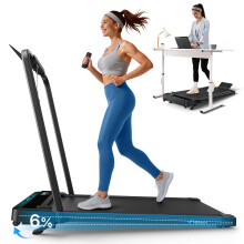 MERACH Walking Pad Treadmill with 6% Incline, 2-in-1 Foldable