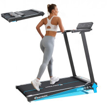 GEOTECH Folding Treadmill for Home with 8% Incline, 180KG Capacity Heavy Duty Walking Pad Treadmill, 3.5HP Running Machine for Heavy People, 1-12 km/h