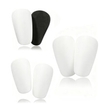 HGWOUY 3 Pairs Shin Guards Mini Football Shin Pads (White, Mini)