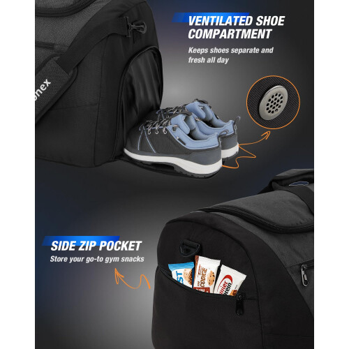 Gonex 100L Gym Duffel Bag with Shoe Compartment, Large Capacity 2