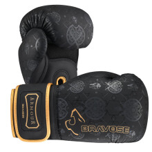 BRAVOSE Armour 10oz Boxing Gloves Men, Women, Ladies | Muay Thai Gloves for Training, Sparring Glove in Customized Mould for Snug Fit | Ideal for Punc