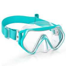Findway Kids Snorkel Mask with Elastic Fabric Strap,Swimming Goggles kids with Nose Cover,180 Clear View Diving Mask,No Leak Anti Fog Swim Goggles f