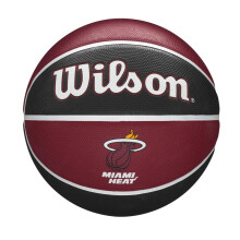 Wilson Basketball, NBA Team Tribute Model, MIAMI HEAT, Outdoor, Rubber, Size: 7