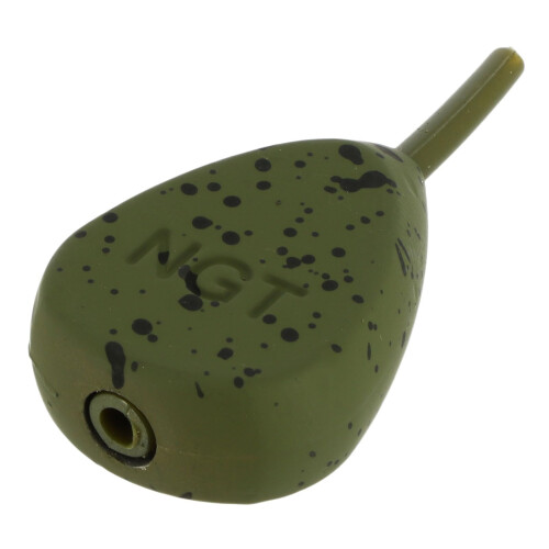 10x Fishing Weights Inline Flat Pear Green Carp Tackle, 10x INLINE 2oz 2