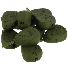 10x Fishing Weights Inline Flat Pear Green Carp Tackle, 10x INLINE 2oz