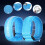 TranRantic 6 Pcs LED Light Up Armbands, Reflective Wristbands(Blue) 6