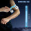 TranRantic 6 Pcs LED Light Up Armbands, Reflective Wristbands(Blue) 3