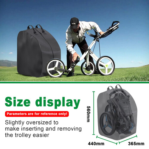 MRWiZMS Golf Trolley,cube bag Cube Zip Handles Case Protector Carry Travel Cover 1
