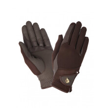 LeMieux Pro Mesh Horse Riding Gloves - Brown XS