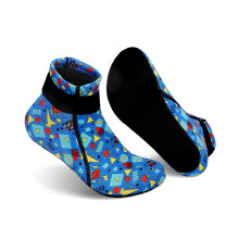 Gogokids Kids Neoprene Socks 3mm, Warm & Non-Slip Swim Socks with Velcro for Boys & Girls, for Beach, Swimming & Water Sports