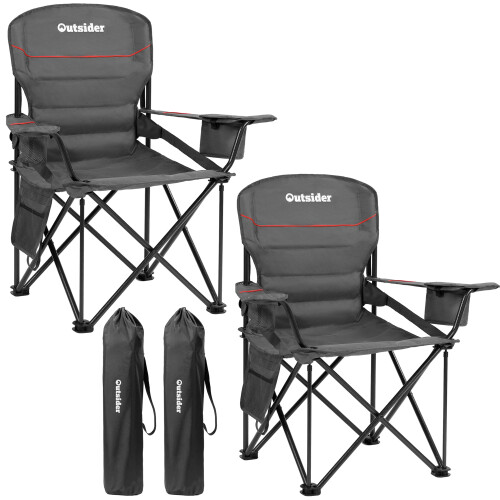 OUTSIDER Oversized Folding Camping Chair 160kg Heavy Duty