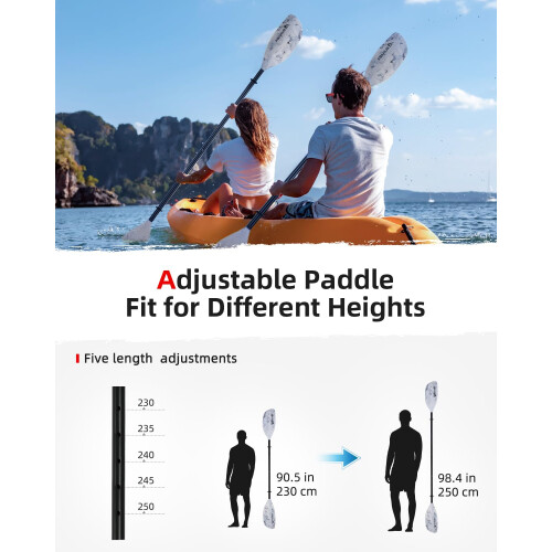 Abahub Adjustable Kayak Paddle 1