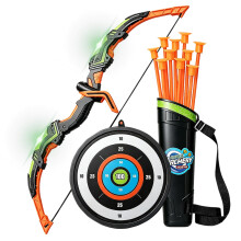 KIZJORYA Bow and Arrow Set Kids, Light Up Archery Toy