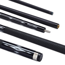 POWERGLIDE Lux Carbon Pool Cue 10mm Pro Taper Rubber Grip 57 Inches
