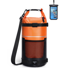 ECOHUB Waterproof Dry Bag for Women Men, 10L Roll Top Lightweight Dry Storage Bag Backpack for Kayaking Boating Swimming Canoeing Fishing with Waterpr