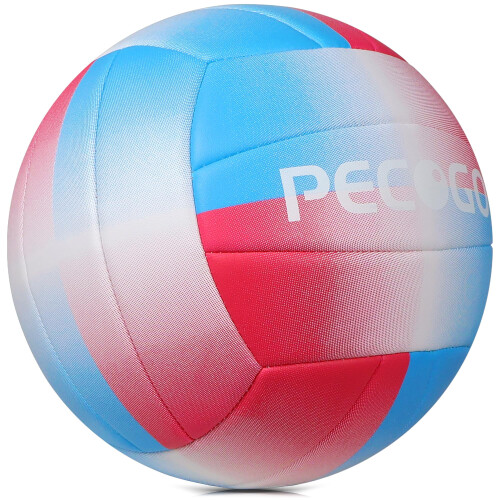 PECOGO Volleyball Size 5, Pink+Blue 1