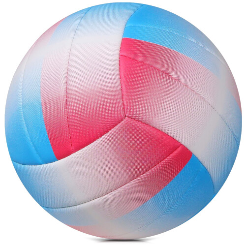 PECOGO Volleyball Size 5, Pink+Blue 2