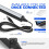 Barrina UV LED Blacklight, 10W 1ft USB Black Light, Adjustable, 2 Packs 4