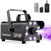 Motorenbau Fog Machine, 12 Colors Light, Smoke Machine, Auto Shutoff