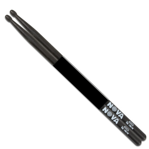 Vic FIrth - NOVA Drumsticks - NROCKB - Wood Tip - Black 1