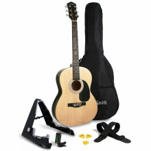 Martin Smith Full Size Acoustic Guitar Starter Kit with Stand & Tuner