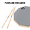 Donner Drum Practice Pad 8 inch/20.32cm with 5A Drumsticks, Single Sided Snare Drum Pad for Drummers, Stand Mountable, Gray 6