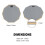 Donner Drum Practice Pad 8 inch/20.32cm with 5A Drumsticks, Single Sided Snare Drum Pad for Drummers, Stand Mountable, Gray 5