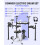 Donner DED-200 Electric Drum Set With Drum Throne/Maple Stick/Earphone/Audio Cable 5