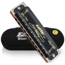 East top Diatonic Harmonica in C, Diatonic Mouth Organ Harmonica C Key 10 Holes 20 Tones, Top Grade harmonica for Adults, Professionals, Beginners and