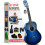 Pyle Classical Guitar 3/4 Size, Beginner Kit w/Tuner, Blue Sunburst 1