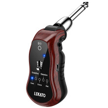 LEKATO Mini Guitar Amplifier Rechargeable Pocket Amp with Bluetooth, Multi Effects Clean Chorus Overdrive Distortion and Wah