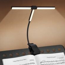 VINSPIRE Rechargeable Music Stand Light Clip On, LED Super Bright Piano Stand Light, 4 Color 3 Brightness, USB-C Rechargeable, Perfect for The Pian