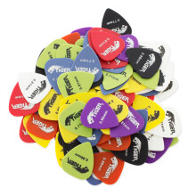 Tiger AP100A Pack of 100 Guitar Picks Plectrums - Assorted Colours