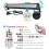 CLV RGB LED Light Bar 42W Wall Washer Stage Light with RF Remote Control 1P 5