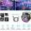 Disco Lights for Parties, Sound Activated DJ Party Lights with Remote 6
