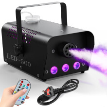 Fog Machine, UKing Smoke machine with Wireless Remote Control, 500 WATT Stable and Portable, Suitable for Party, Disco Dj Effect, Christmas, Wedding C