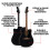 Fender Fender California Debut Redondo CE Dreadnought Electro-Acoustic, Black 2