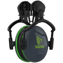 JSP SONIS 1 Ear Defenders Ear Muffs One Size Helmet Mounted PSA 26dB SNR