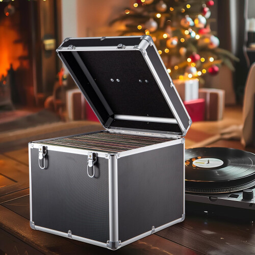 Supernic Vinyl Record Storage 12" 100pcs Singles Vinyl Record Carry Case 2
