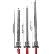 (C) Encendedor para estufa de pellets Hot Rod 350W 220V con rosca M16x1.5 y elemento calefactor de 10x140/150/170mm
