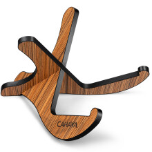 CAHAYA Guitar Stand Wooden Foldable Floor Holder Rack Bracket for Acoustic