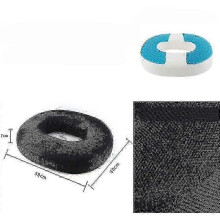(grey) Ortopedyczna poduszka z pianki memory foam na siedzenie, łagodząca ból kości ogonowej, szara poduszka