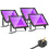 Glostars UV Black Light for Glow Party & Halloween 60W 4-Pack 1