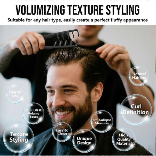 (1pcs) Χτενάκι styling με φαρδιά δόντια και αφράτη υφή, για όγκο, για unisex 1