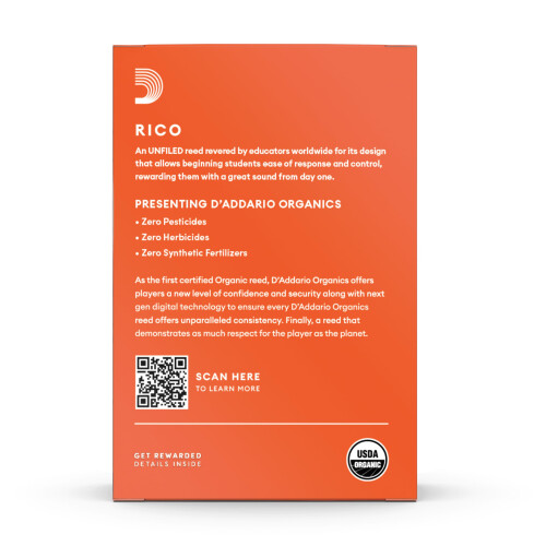 Rico by D'Addario Bb Clarinet Reeds, Strength 2, 10-pack 1