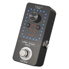 LEKATO Guitar Looper,Built-in Tuner,Bass Loop Effect Pedal(9 Loop Tracks,Max 40 Minutes Overdub Recording) Electric Guitar Loop Machine,Musicial Gears