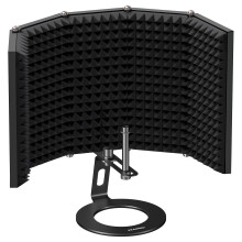 Aokeo Studio Recording Microphone Isolation Shield.High Density Absorbent is Used to Filter Vocal.Suitable to Condenser Microphone,Recording Equipment