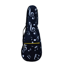 Ukulele bag 23 Inch Waterproof Durable Padded Case with Adjustable Straps - Black
