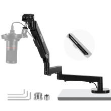 NEEWER Low Profile Mic Arm Desk Mount, with Pneumatic Damping, 360, MS002
